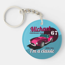 antiek autolegendarische naam sleutelhanger