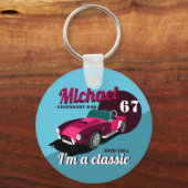  antiek autolegendarische naam sleutelhanger (Voorkant)