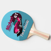 antiek autolegendarische naam tafeltennisbatje (Zijkant)