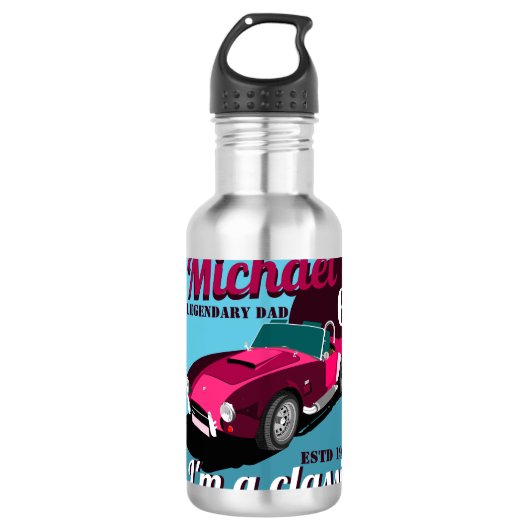  antiek autolegendarische naam waterfles  (Voorkant)