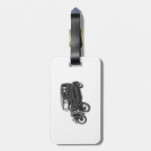 Antiek Automobiel Bagagelabel (Achterkant verticaal)