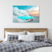 Antiek Automobiel Canvas Afdruk (Insitu (Slaapkamer))