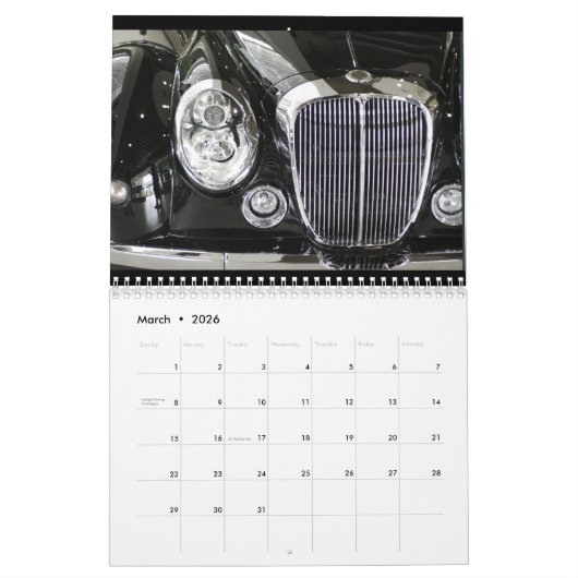 Antiek Automobielagenda 20xx Kalender (Mar 2026)