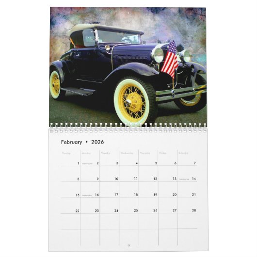 Antiek Automobielagenda 20xx Kalender (Feb 2026)