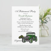 Antiek autopensioen kaart (Staand voorkant)