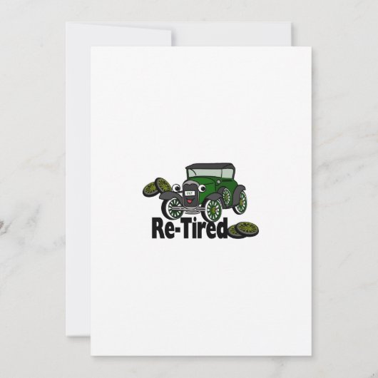 Antiek autopensioen kaart (Achterkant)