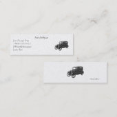 Antiek autoprofiel - Visitekaartje (Voorkant / Achterkant)