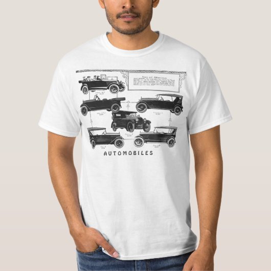 Antiek auto's T-shiRT (Voorkant)