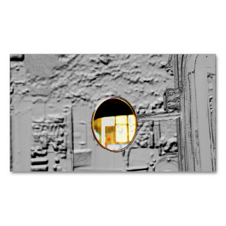 Antiek autospiegel met inscriptie magneet visiteka