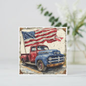 Antiek autovrijheid: glorie feestdagenkaart (Staand voorkant)