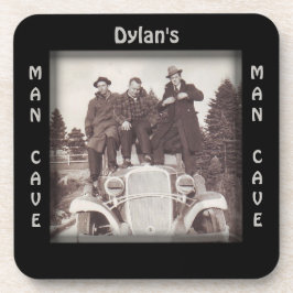 Antiek Autowiel Foto Man Cave Aangepaste Coaster Drankjes Onderzetter