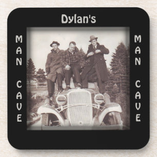 Antiek Autowiel Foto Man Cave Aangepaste Coaster Drankjes Onderzetter