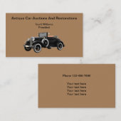 Antiek autowrakken en -veilingen visitekaartje (Voorkant / Achterkant)