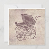 Antiek Baby  roltrap Kaart (Achterkant)