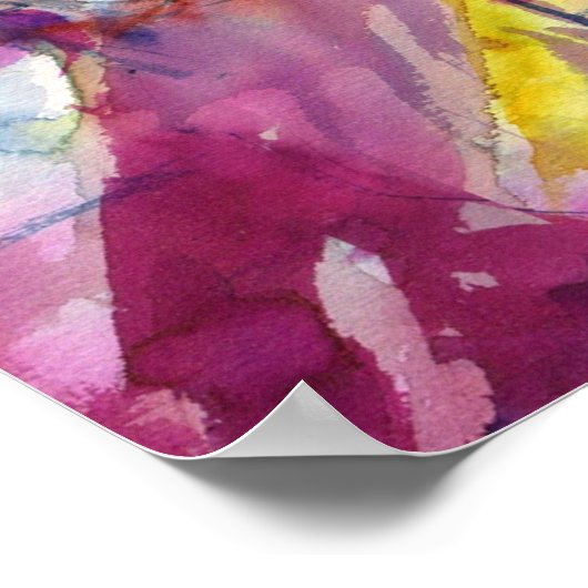 ANTIEK BACCHANEEL SCHERM MET MUZIEK POSTER (Hoek)