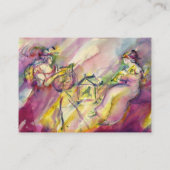 ANTIEK BACCHANEEL SCHERM MET MUZIEK VISITEKAARTJE (Achterkant)