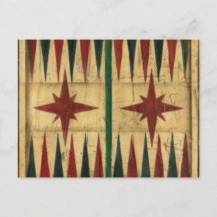 Antiek Backgammon Game Board van Ethan Harper Briefkaart