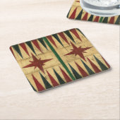 Antiek Backgammon Game Board van Ethan Harper Kartonnen Onderzetters (Schuin)