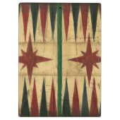 Antiek Backgammon Game Board van Ethan Harper Klembord (Achterkant)