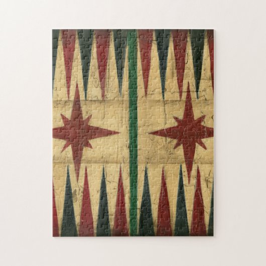 Antiek Backgammon Game Board van Ethan Harper Legpuzzel (Verticaal)