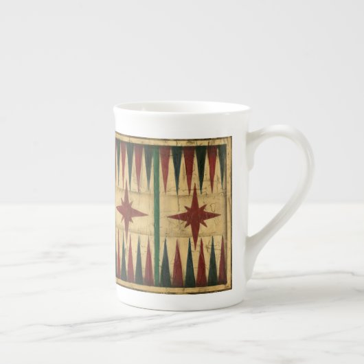 Antiek Backgammon Game Board van Ethan Harper Porselein Kop (Rechts)