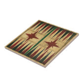 Antiek Backgammon Game Board van Ethan Harper Tegeltje (Zijkant)