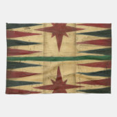 Antiek Backgammon Game Board van Ethan Harper Theedoek (Horizontaal)