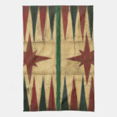 Antiek Backgammon Game Board van Ethan Harper Theedoek (Verticaal)