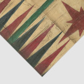 Antiek Backgammon Game Board van Ethan Harper Tissuepapier (Detail)