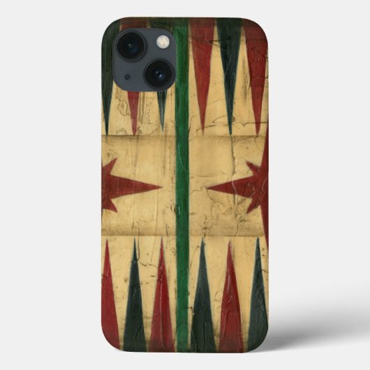 Antiek Backgammon Spelbord door Ethan Harper Case-Mate iPhone Case (Achterkant)