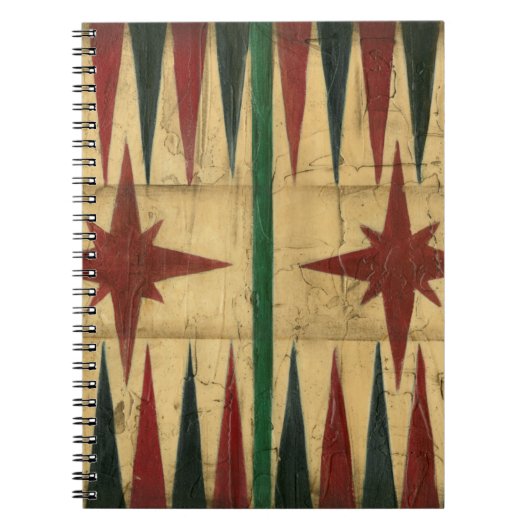 Antiek Backgammon Spelbord door Ethan Harper Notitieboek (Voorkant)