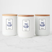 Antiek badzout label voedselcontainer etiket (Flessen)