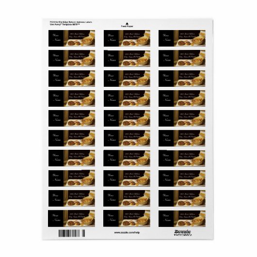 ANTIEK BAKER BAKERY BREAD SHOP ETIKET (Full Sheet)