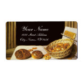 ANTIEK BAKER BAKERY BREAD SHOP ETIKET (Voorkant)