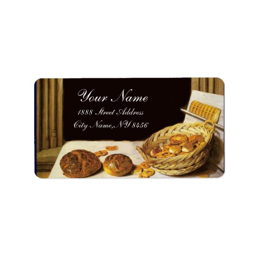 ANTIEK BAKER BAKERY BREAD SHOP ETIKET (Voorkant)