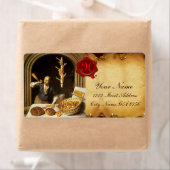 ANTIEK BAKER BAKERY BREAD SHOP WAX SEAL MONOGRAM ETIKET (Insitu)