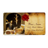 ANTIEK BAKER BAKERY BREAD SHOP WAX SEAL MONOGRAM ETIKET (Voorkant)