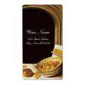 ANTIEK BAKER BAKERY BREAD SHOP WAX SEAL MONOGRAM ETIKET (Voorkant)