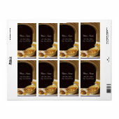 ANTIEK BAKER BAKERY BREAD SHOP WAX SEAL MONOGRAM ETIKET (Full Sheet)