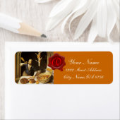 ANTIEK BAKER BAKERY BREAD SHOP WAX SEAL MONOGRAM ETIKET (Insitu)