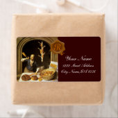 ANTIEK BAKER BAKERY BREAD SHOP WAX SEAL MONOGRAM ETIKET (Insitu)