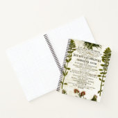 Antiek balkbalkblad met flessen notitieboek (Binnen)