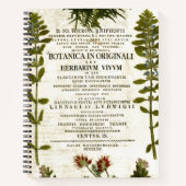 Antiek balkbalkblad met flessen notitieboek (Voorkant)