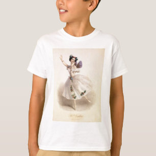 Antiek Ballet Ballerina Print Marie Taglioni T-shirt