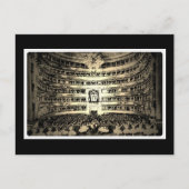 Antiek ballet Scala Milaan, foto zwart-wit Briefkaart (Voorkant)