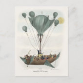 Antiek ballonvliegtuig briefkaart (Voorkant)