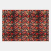 Antiek balsem Flowers Pattern Art Inpakpapier Vel (Voorkant 2)