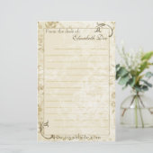 "Antiek" banketbakkerswerk Briefpapier (Staand voorkant)