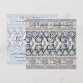 Antiek baptisme-uitnodiging (jongen) kaart (Voorkant / Achterkant)