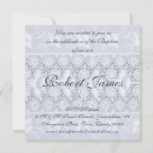 Antiek baptisme-uitnodiging (jongen) kaart (Achterkant)